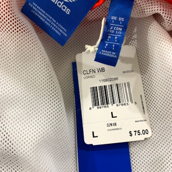 Adidas CLFN Men's Full Windbreaker Hoodie Jacket - Picture 7 of 7